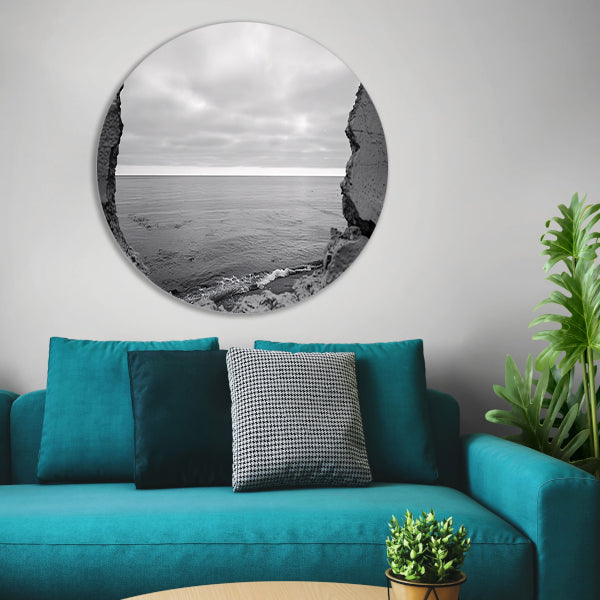 Horizon door een ruwe muuropening aluminium muurcirkel