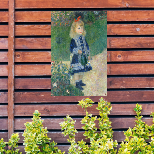 Een meisje met een gieter - Pierre-Auguste Renoir tuinposter
