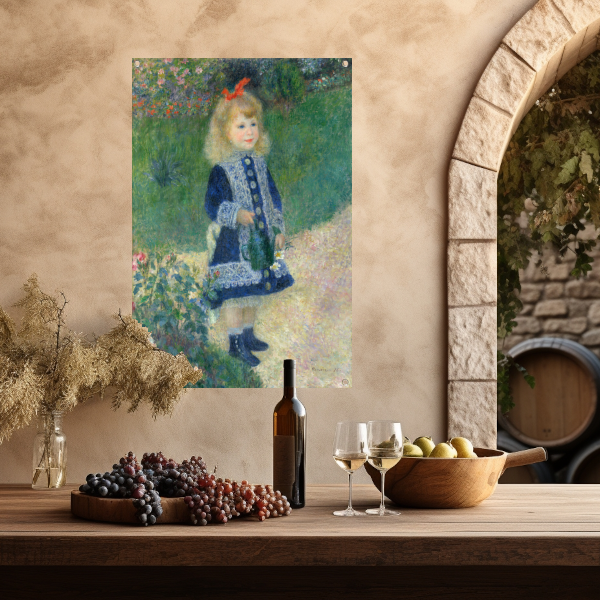 Een meisje met een gieter - Pierre-Auguste Renoir tuinposter