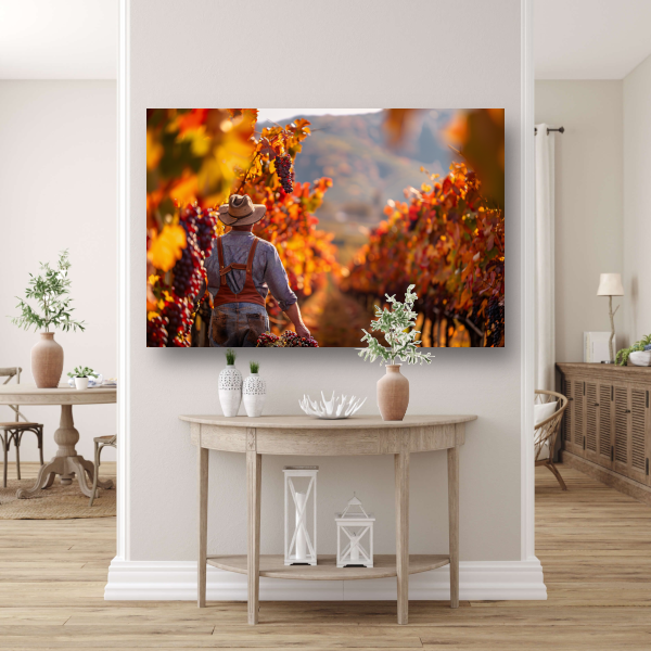 Oogsten Tussen Herfstkleuren canvas