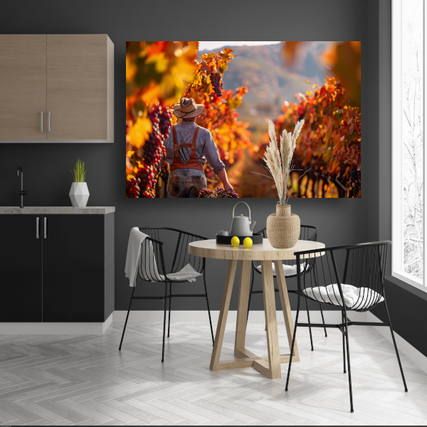 Oogsten Tussen Herfstkleuren canvas