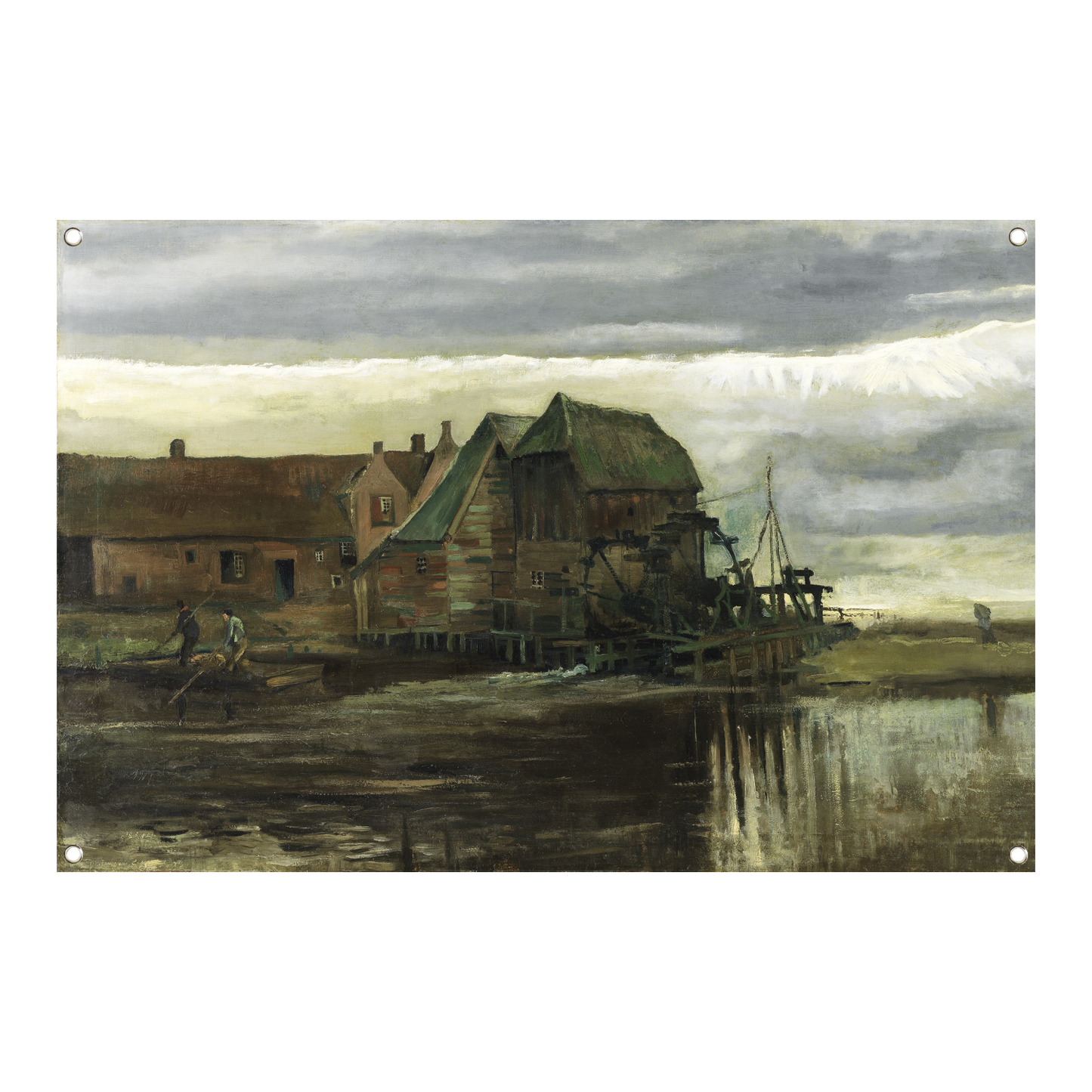 Watermolen bij Gennep - Vincent van Gogh tuinposter
