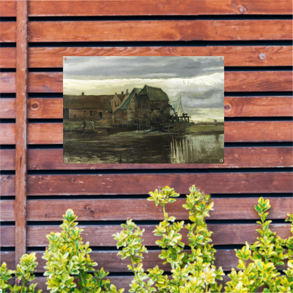 Watermolen bij Gennep - Vincent van Gogh tuinposter