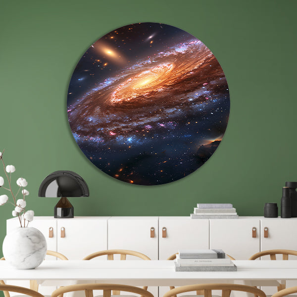 Abstract Melkweg in Kosmische Werveling forex muurcirkel