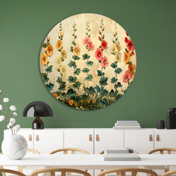 Impressionistische Bloemenpracht forex muurcirkel