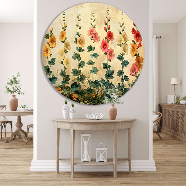 Impressionistische Bloemenpracht forex muurcirkel