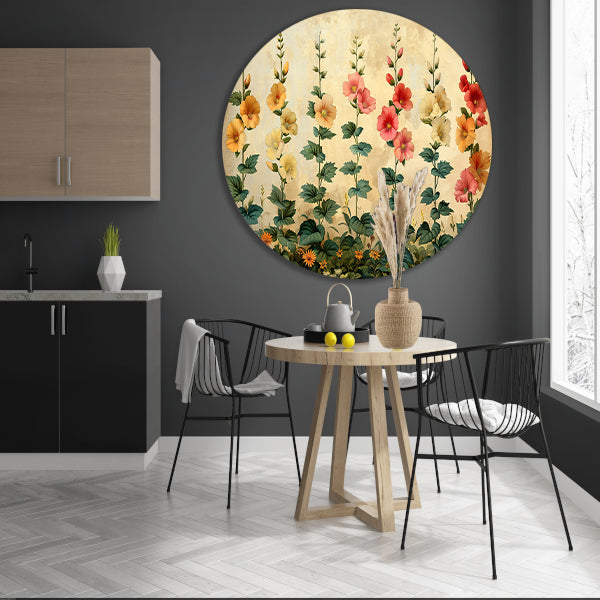 Impressionistische Bloemenpracht forex muurcirkel