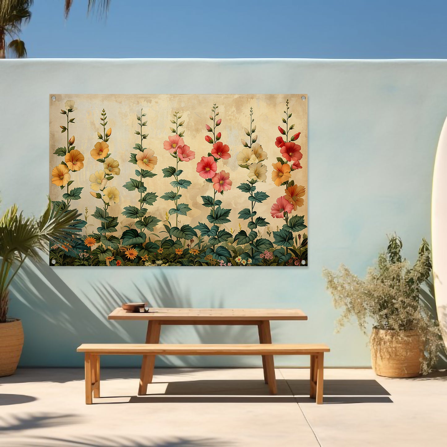 Impressionistische Bloemenpracht tuinposter