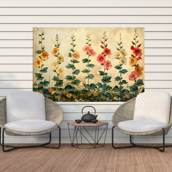 Impressionistische Bloemenpracht tuinposter