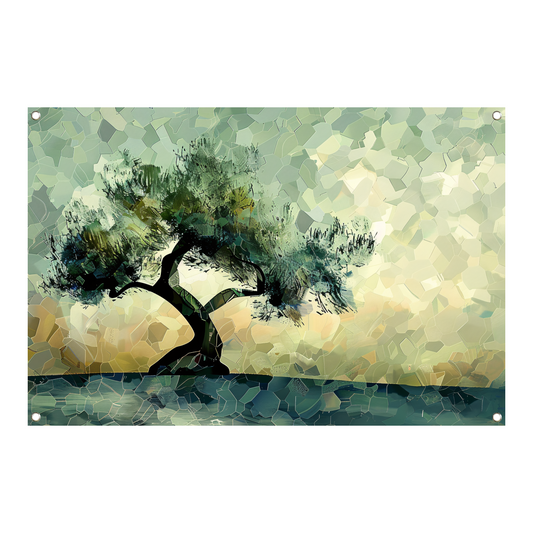 Impressionistische Lindeboom tuinposter