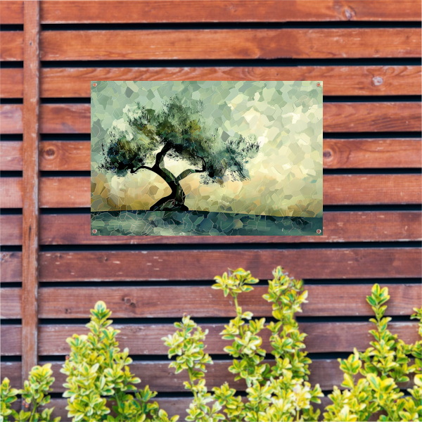 Impressionistische Lindeboom tuinposter