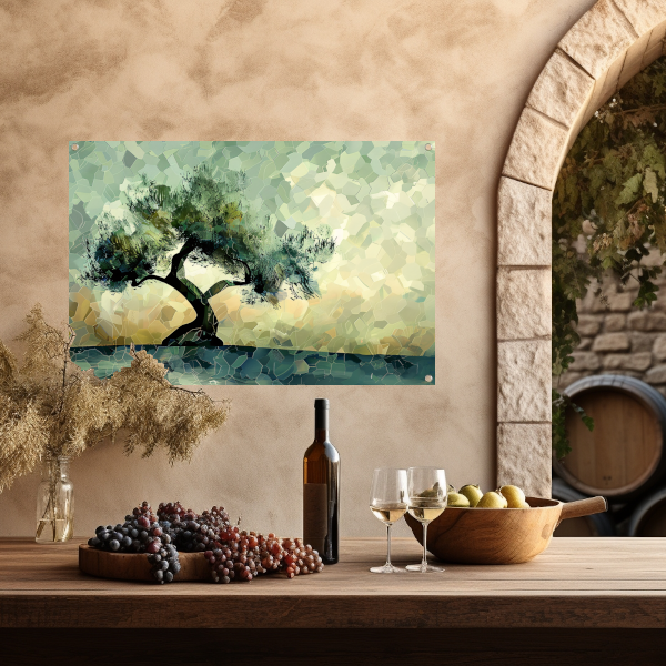 Impressionistische Lindeboom tuinposter