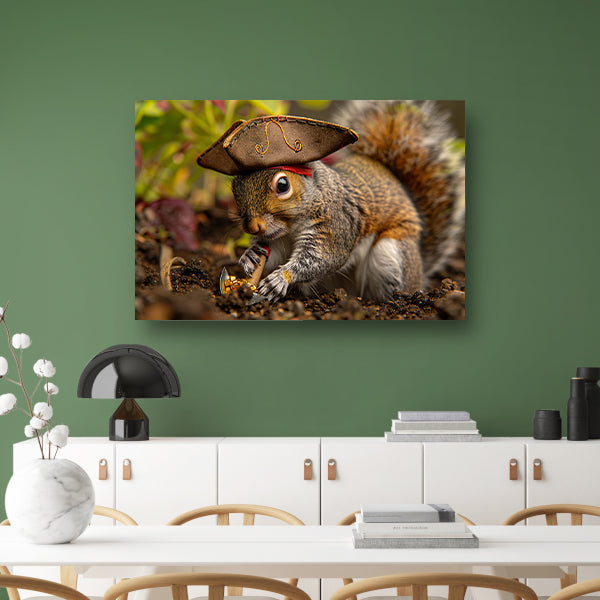 Eekhoorn piraat met schatjacht acrylglas