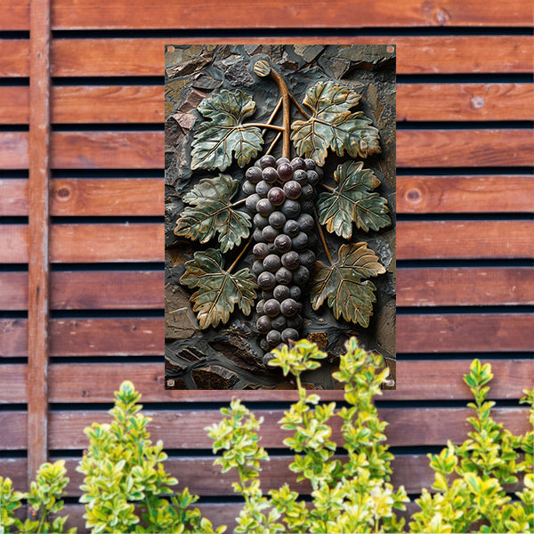 Druivenranken in Art Nouveau-stijl tuinposter