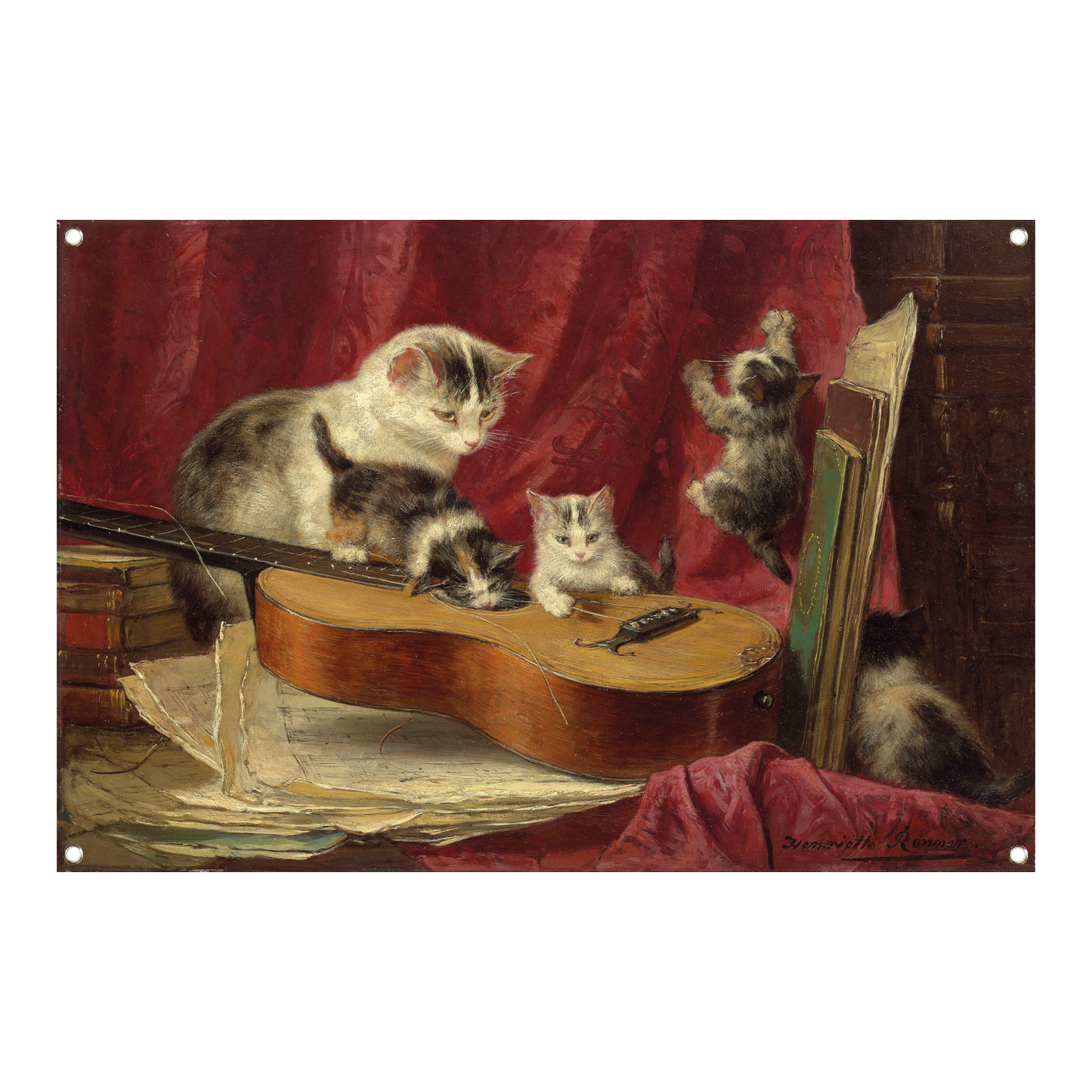 Muziek maken - Henriëtte Ronner-Knip tuinposter