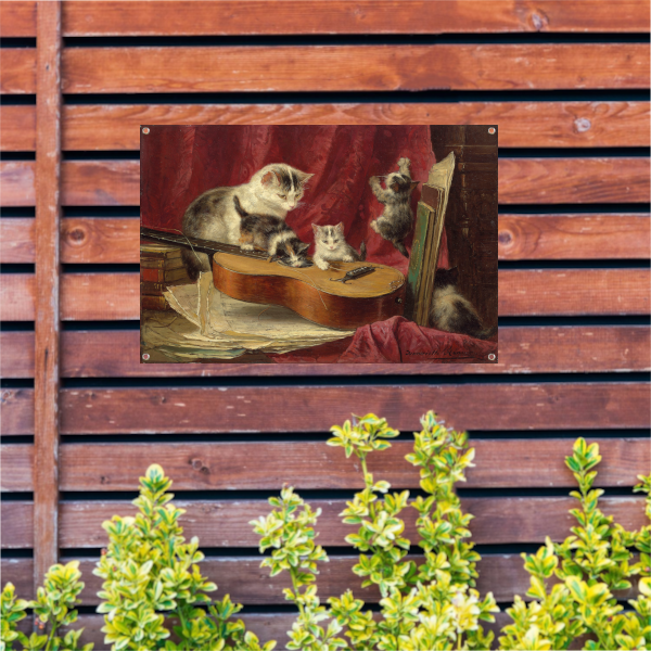 Muziek maken - Henriëtte Ronner-Knip tuinposter