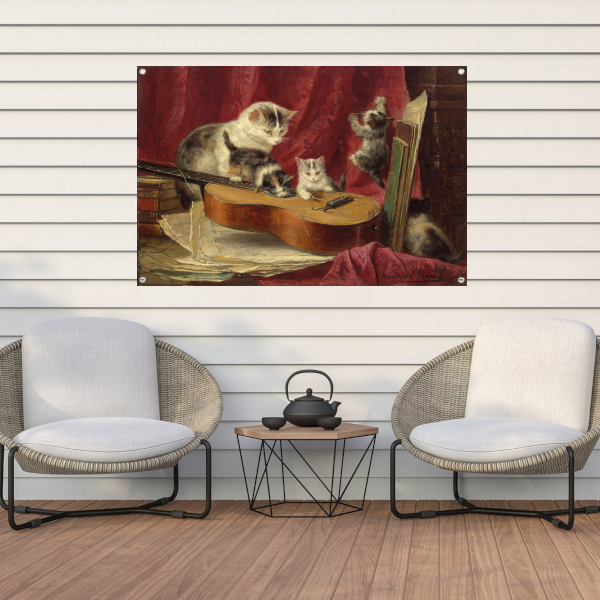 Muziek maken - Henriëtte Ronner-Knip tuinposter