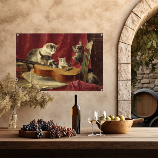 Muziek maken - Henriëtte Ronner-Knip tuinposter
