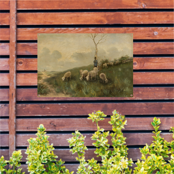 Herder en schapen - Anton Mauve tuinposter