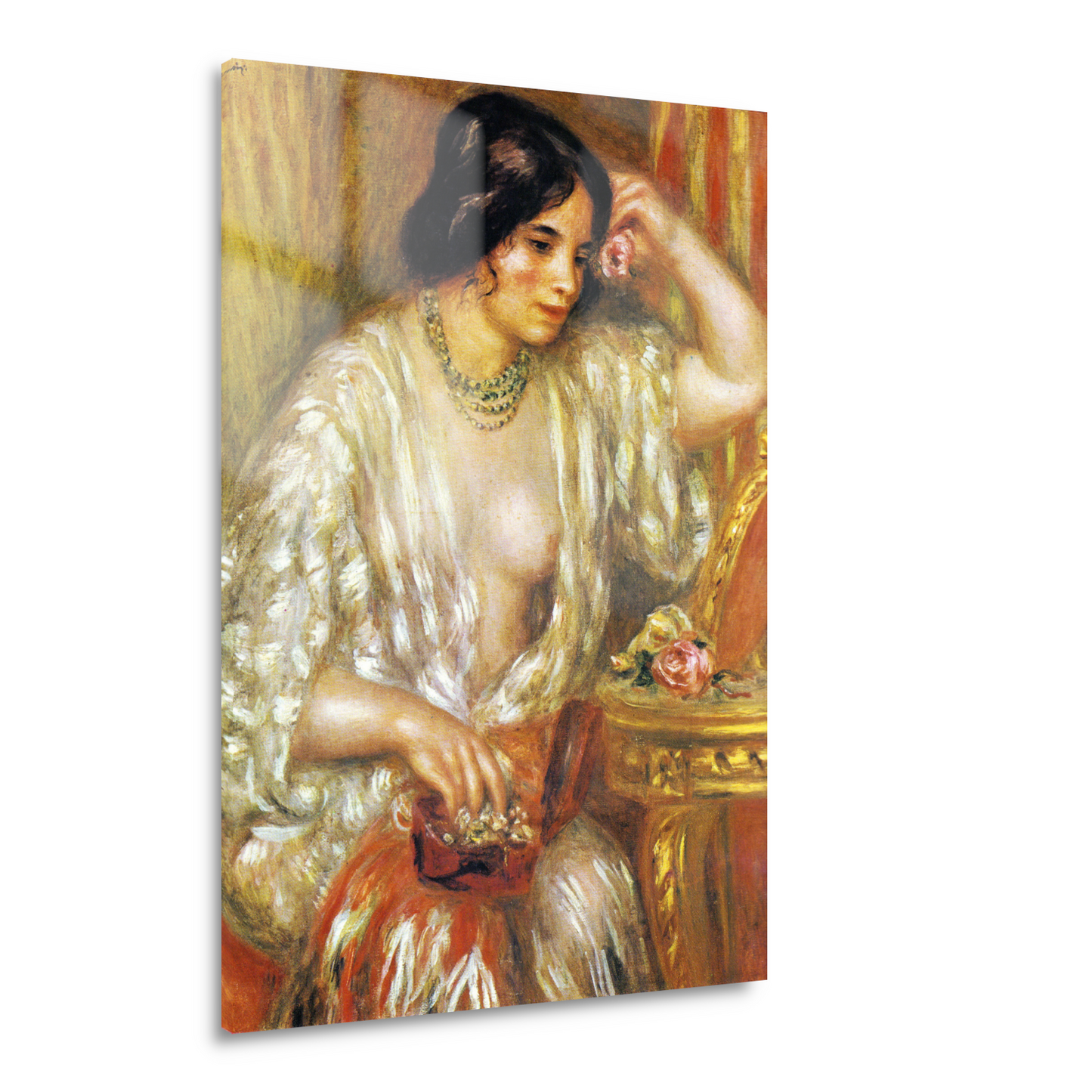 Gabrielle met sieraden - Pierre-Auguste Renoir Acrylglas