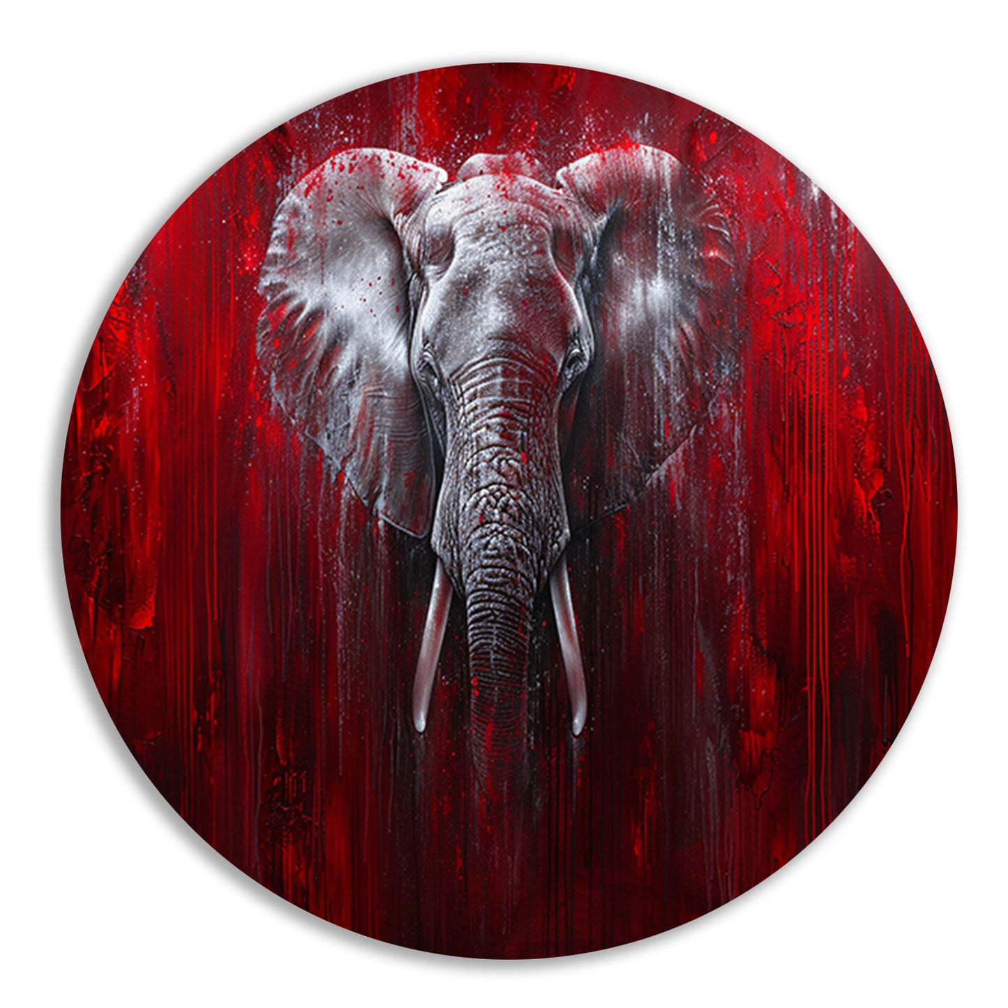 Dynamisch abstract olifant portret kunstwerk forex muurcirkel