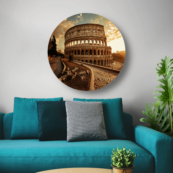 Colosseum Zonsondergang Rome forex muurcirkel