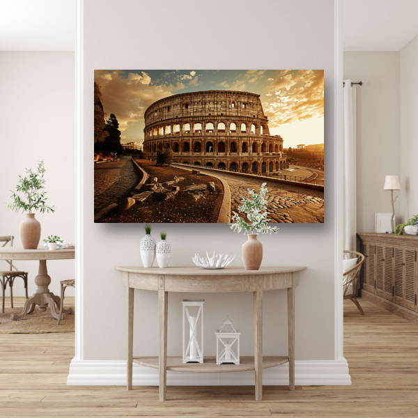 Colosseum Zonsondergang Rome canvas