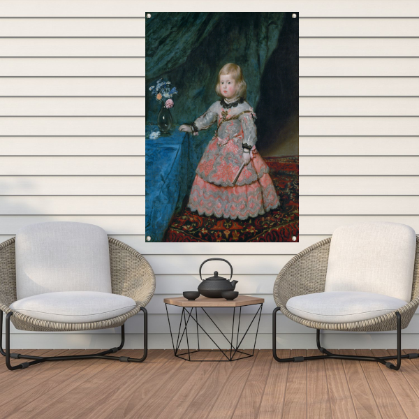 Infante Margarita Teresa in a Blue Dress - Diego Velázquez tuinposter