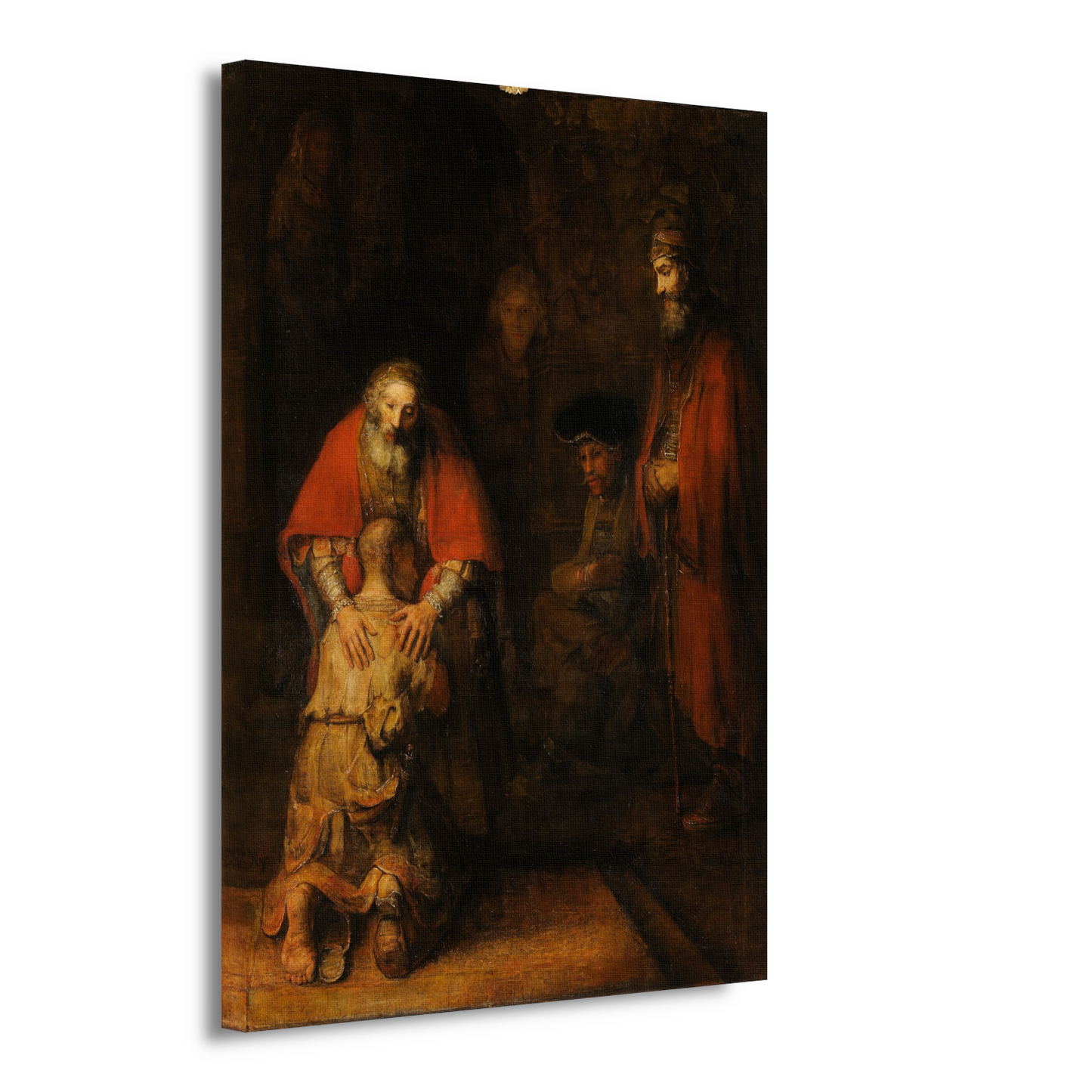 De terugkeer van de verloren zoon - Rembrandt van Rijn canvas