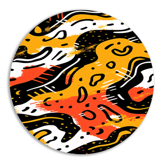Abstract Expressie van Kleur en Vorm forex muurcirkel