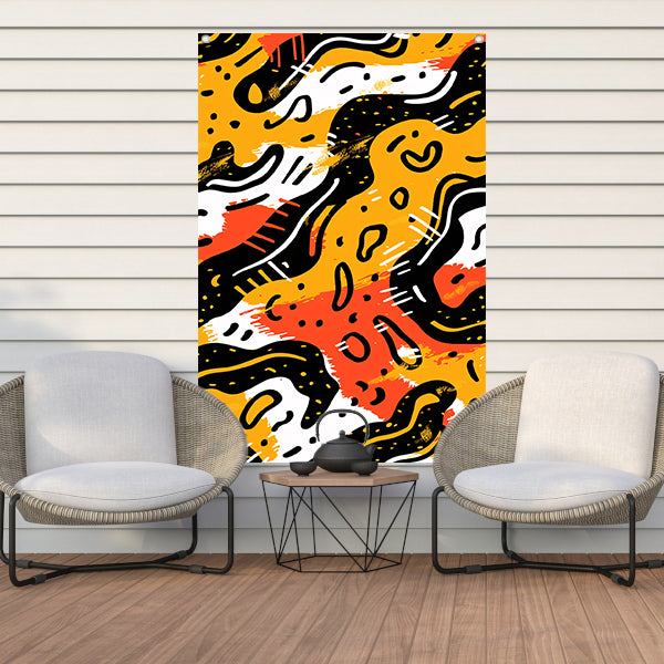 Abstract Expressie van Kleur en Vorm tuinposter