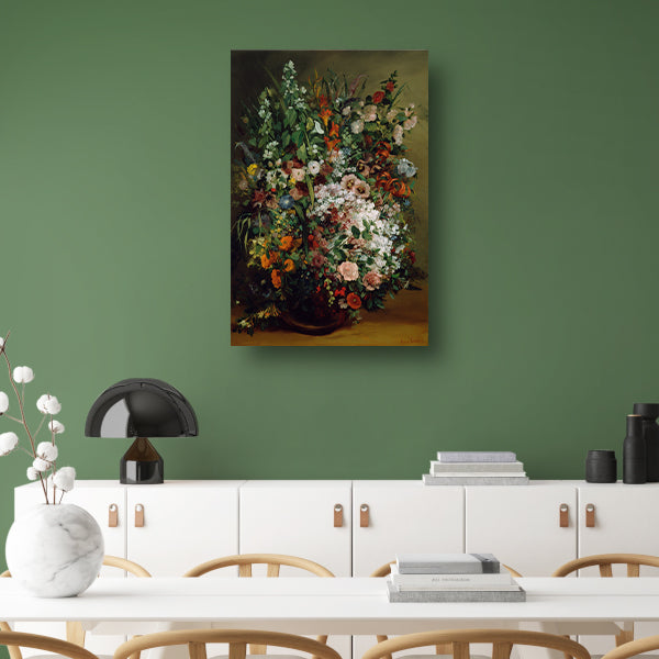 Bouquet of Flowers in a Vase - Gustave Courbet poster