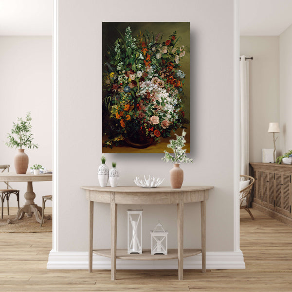 Bouquet of Flowers in a Vase - Gustave Courbet poster