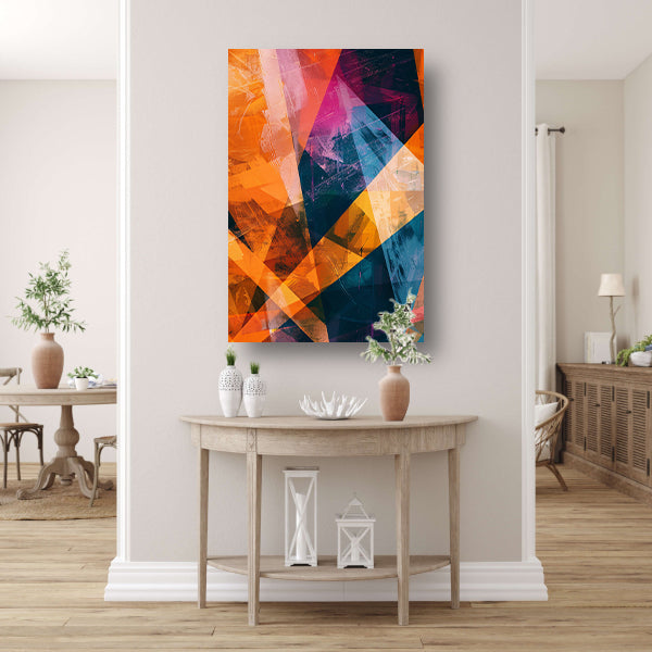 Abstract met levendige kleuren poster