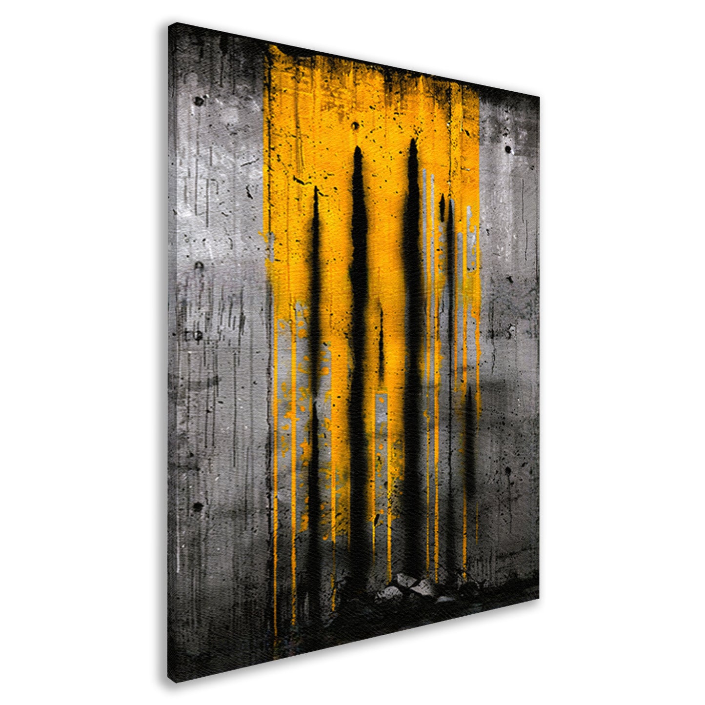 Moderne abstracte kunst met dynamische strepen canvas