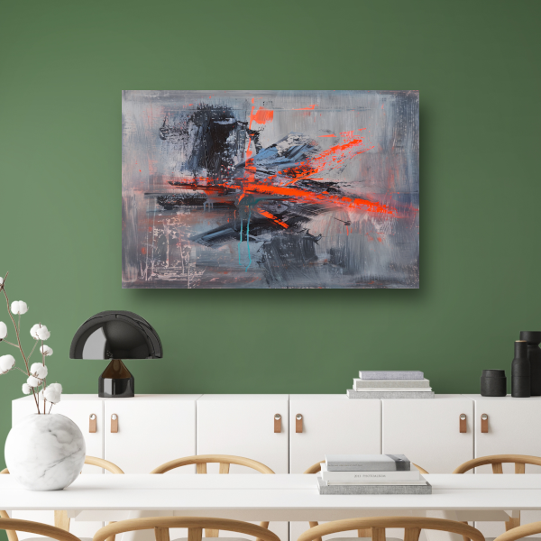 Zelfportret met Penseelstreken canvas