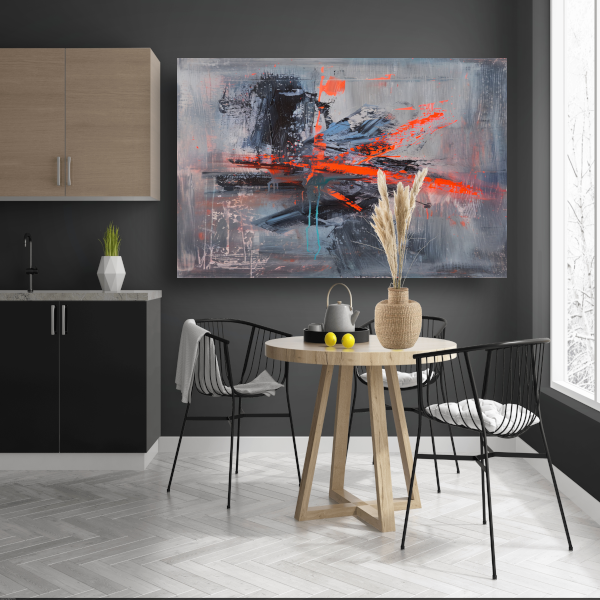 Zelfportret met Penseelstreken canvas