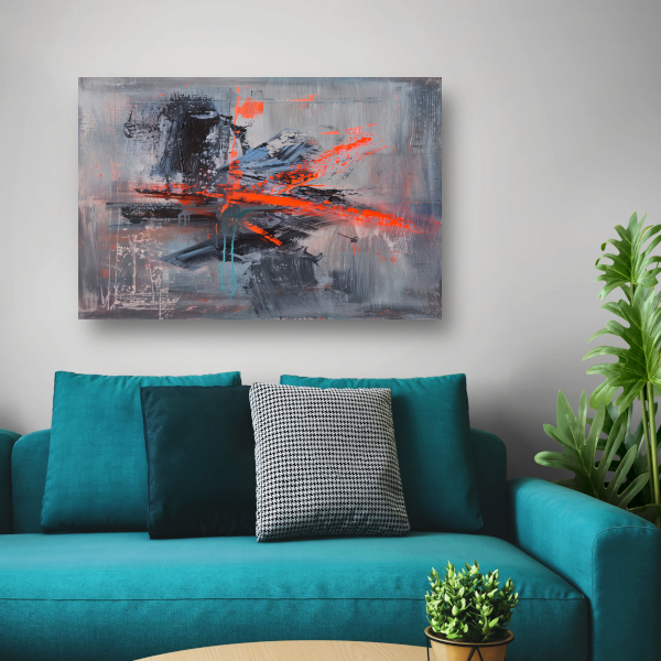 Zelfportret met Penseelstreken canvas