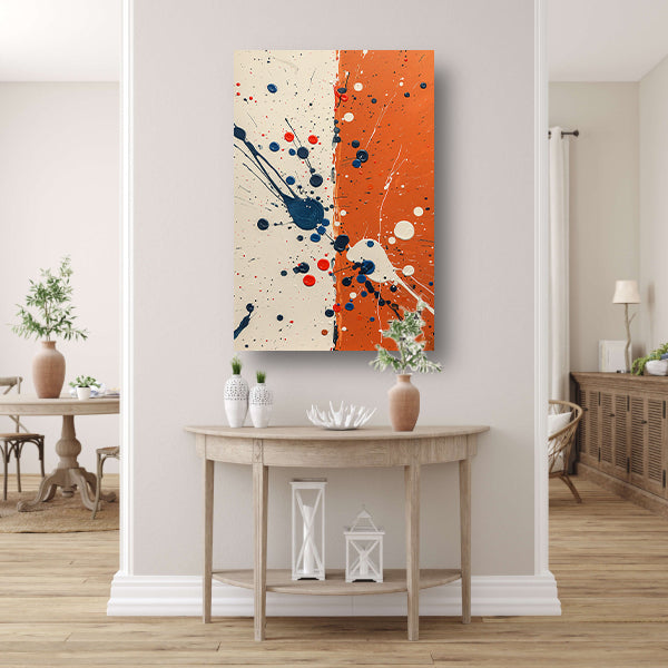 Abstract met Kleurrijk verfspatten poster