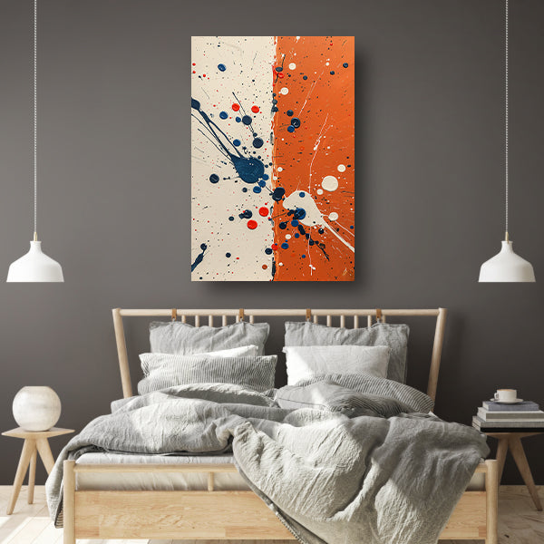 Abstract met Kleurrijk verfspatten poster