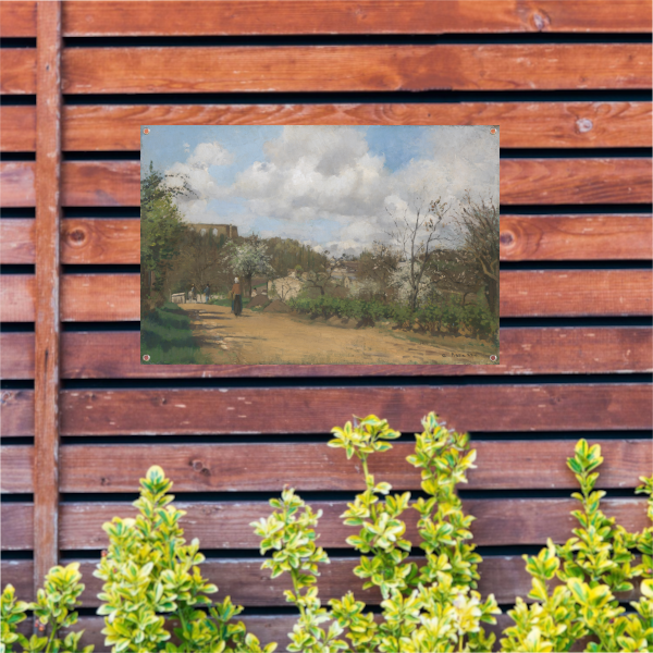 Uitzicht vanaf Louveciennes - Camille Pissarro tuinposter