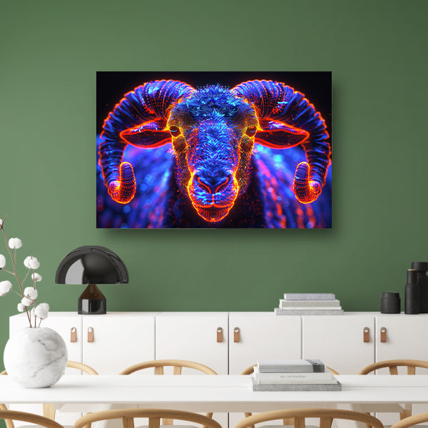 ram in de nacht canvas