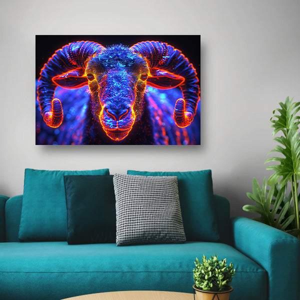 ram in de nacht canvas