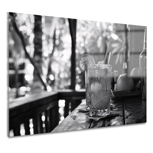 Minimalistisch stilleven mojito acrylglas