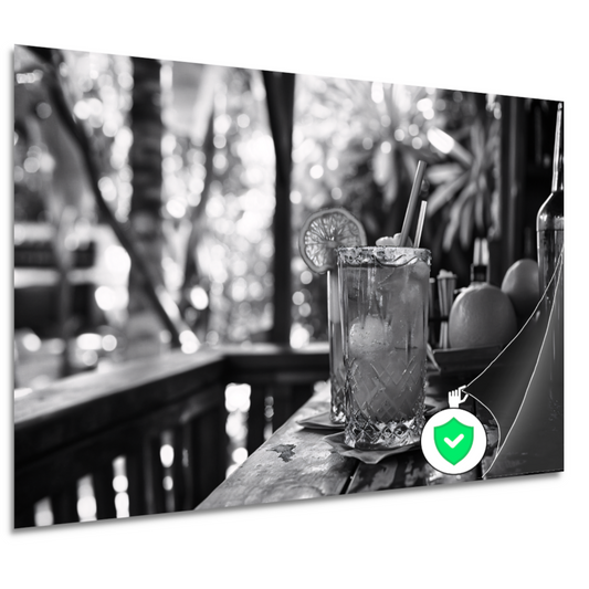 Minimalistisch stilleven mojito poster