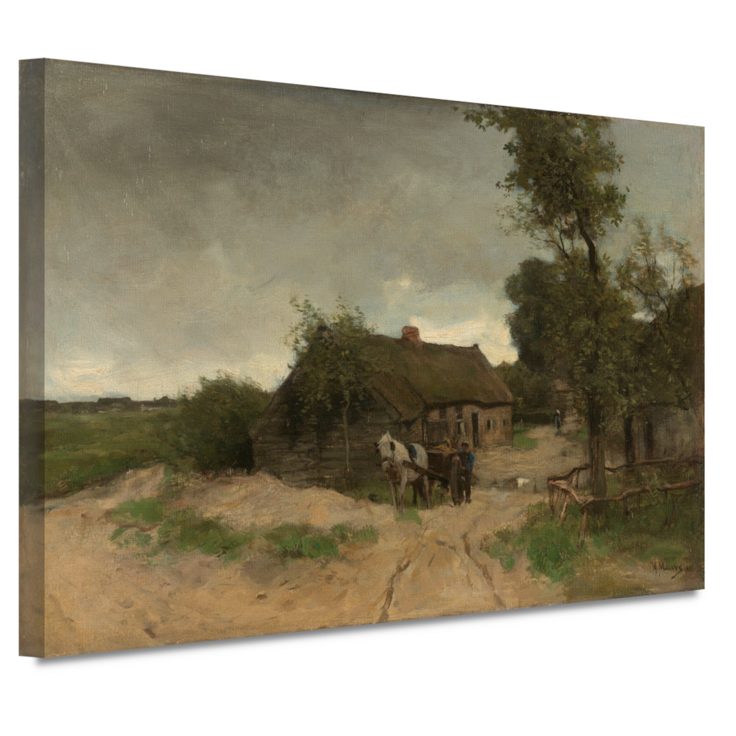 Huisje aan de Zandweg - Anton Mauve canvas