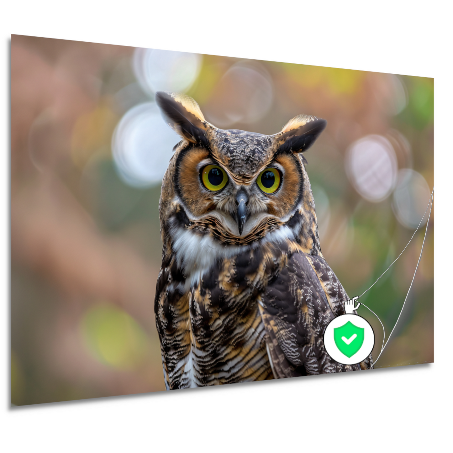 Alert Oog van de Natuurlijke Uil poster