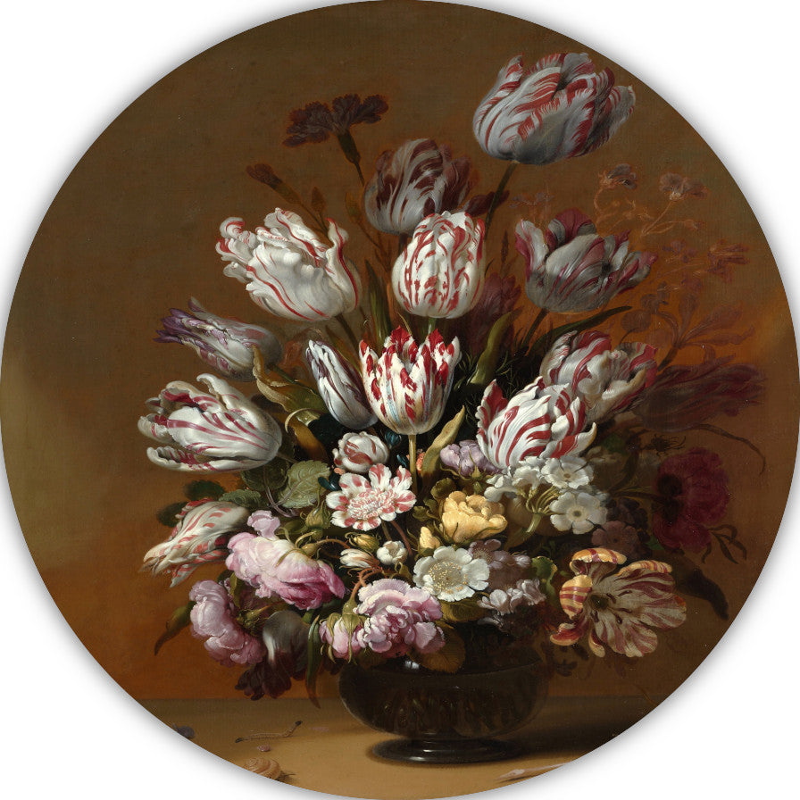 Stilleven met bloemen - Hans Bollongier forex muurcirkel