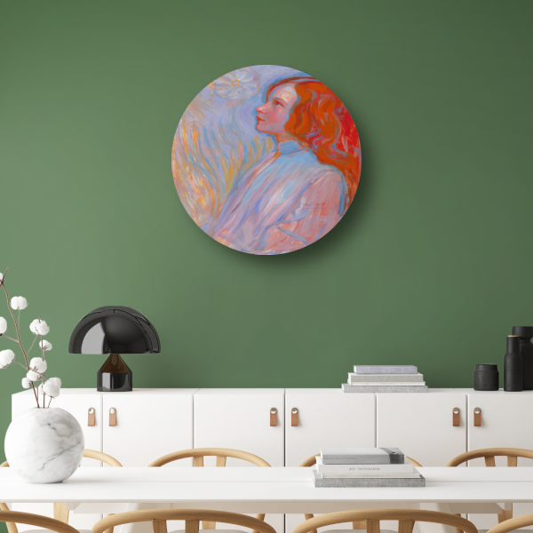 Devotie - Piet Mondriaan aluminium muurcirkel