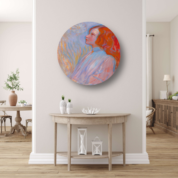 Devotie - Piet Mondriaan aluminium muurcirkel